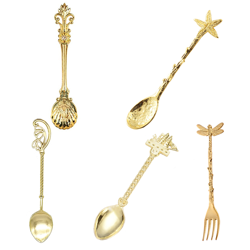 Vintage Collectible Spoons - Nuevo Vintage múltiples patrones aleación pequeña