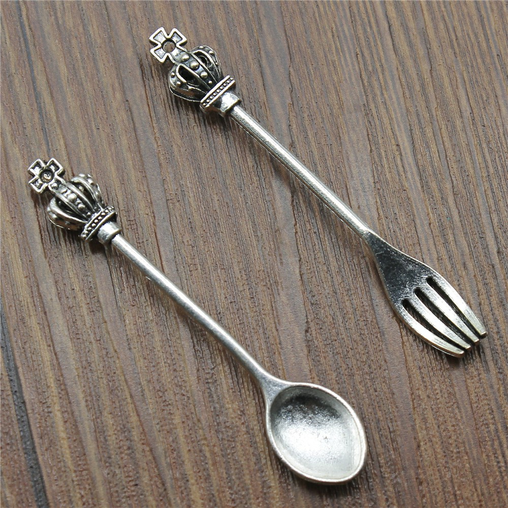 Vintage Collectible Spoons - 10 Uds. De colgantes de Color