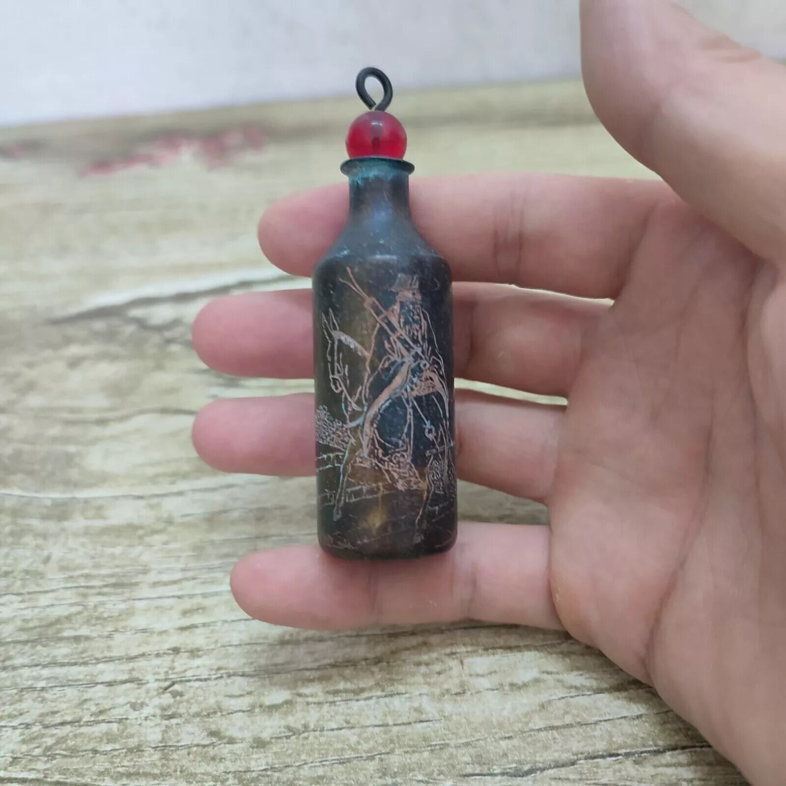 Botella de rapé tallada en cob - Vintage Collectible Bottles reseña y precio